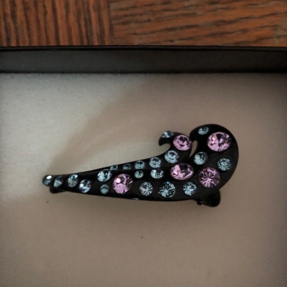 Gorgeous metal clip with multi colored stones girls summer party birthday play - Picture 1 of 4